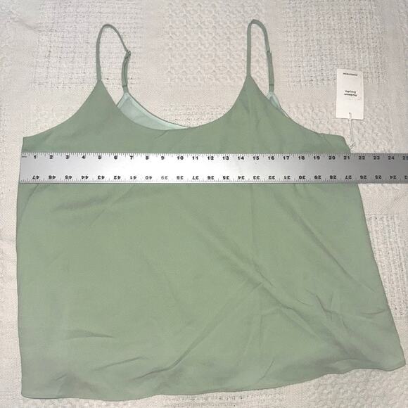 new Nordstrom XL cami top mint flounce drapey TS 307848 - Picture 4 of 9